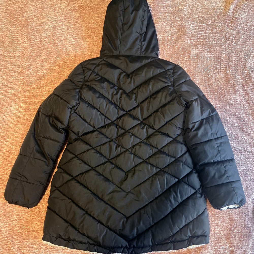 Reebok Women's Black Hooded Puffer Coat - Picture 3 of 7